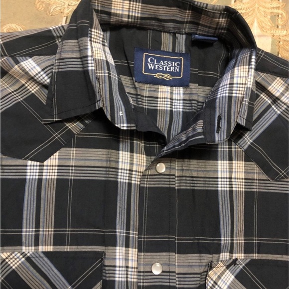Classic western plaid snap front shirt - Picture 2 of 3